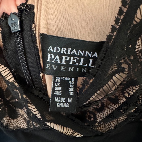 Adrianna Papell Evening Shutter Pleat Bodycon Wedding / Prom Dress - Picture 6 of 9